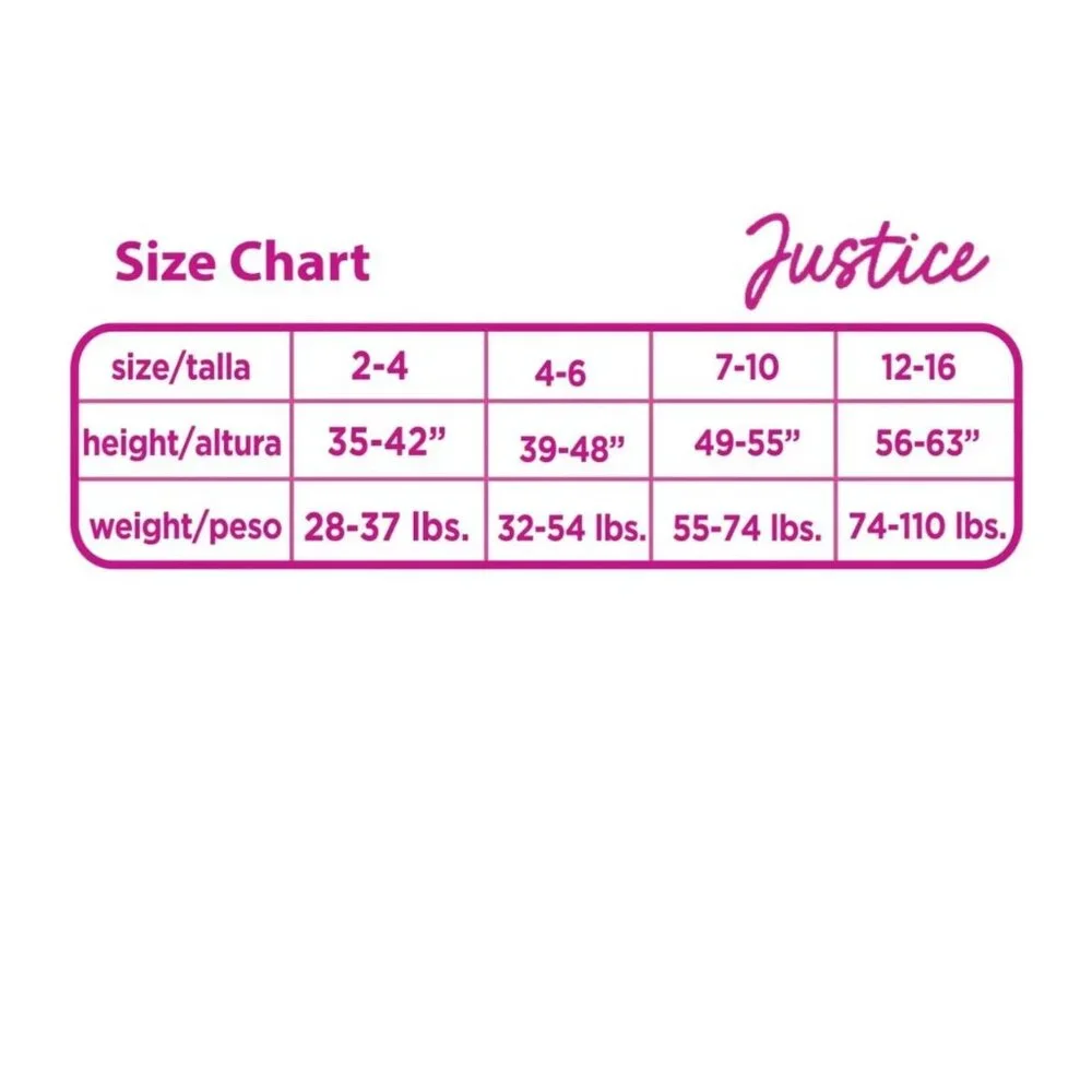 JUSTICE Girls L Shimmer Footless Tights 2 Pairs Pink SIZE 12-16 NEW